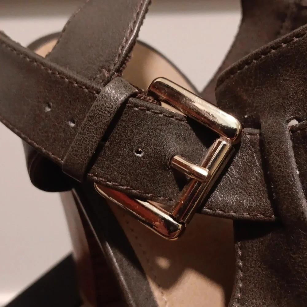 Faux Leather Heels - Picture 5 of 7